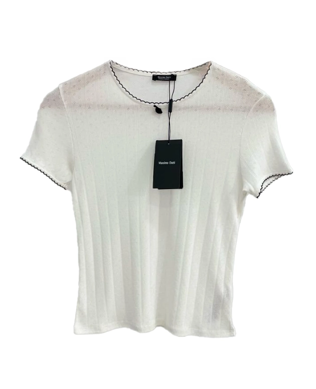 Massimo Dutti Fiyonk Detaylı T-shirt